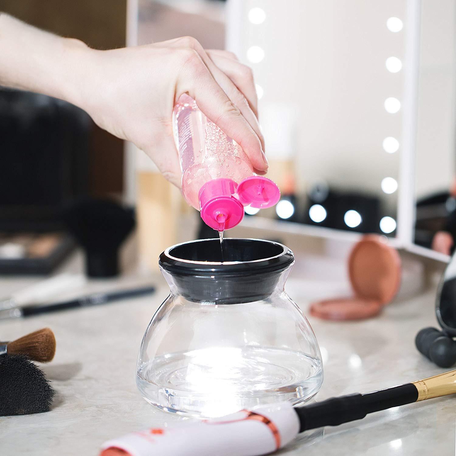 Electric Makeup Brush Cleaner Spinner Machine Tool - Wrinse™  Makeup Brush Cleaner Wrinse™ Makeup Brush Cleaner Zaavio®