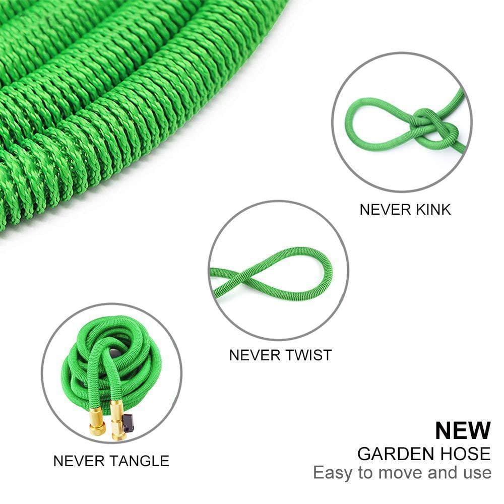 Expandable Garden Hose Retractable Collapsible Water Shrinking Hoses Garden Hoses & Reels 100 ft Pipezy™ Zaavio®