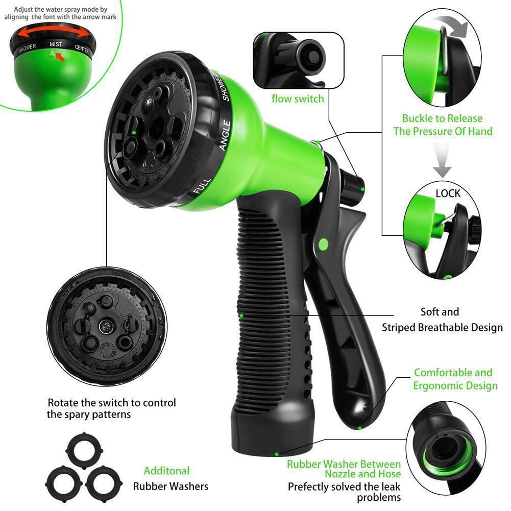 Expandable Garden Hose Retractable Collapsible Water Shrinking Hoses Garden Hoses & Reels 100 ft Pipezy™ Zaavio®