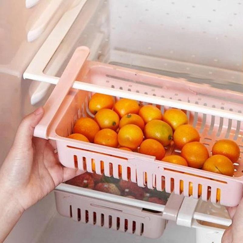 Zulay 4 Pack Clear Refrigerator Organizer Bins - Medium Fridge Organizers  and Storage Clear - Ideal Freezer Organizer Bins, Refrigerator Storage  Containers, Kit…