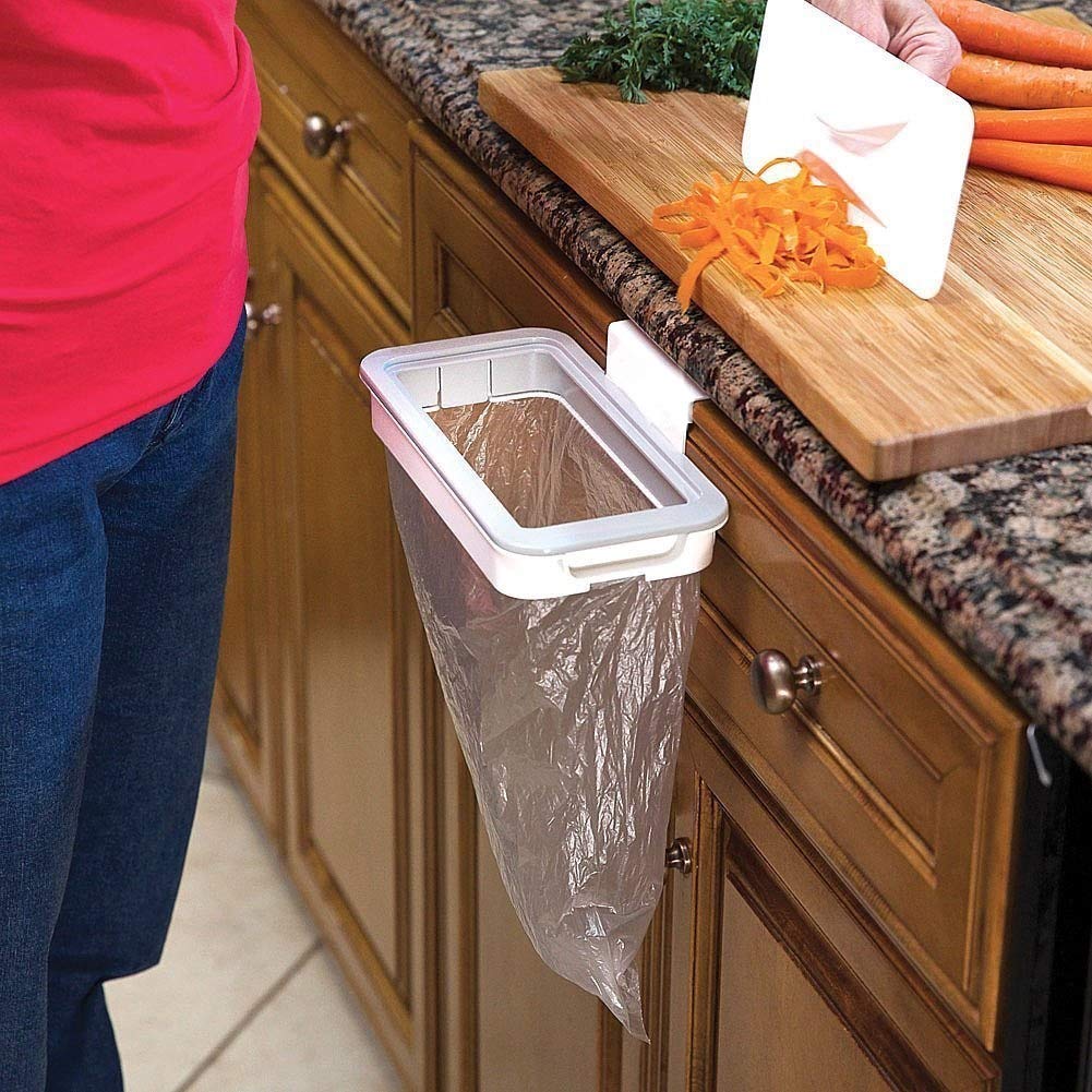 Garbage Bag Holder Hanging Trash Bag Plastic Holder Door Mounted - Trashilo™ Trashilo™ Zaavio®