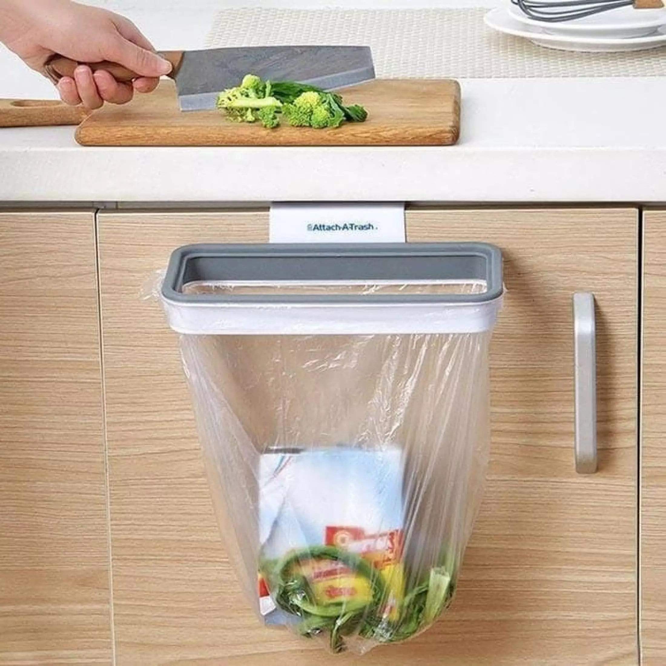 Garbage Bag Holder Hanging Trash Bag Plastic Holder Door Mounted - Trashilo™ Trashilo™ Zaavio®