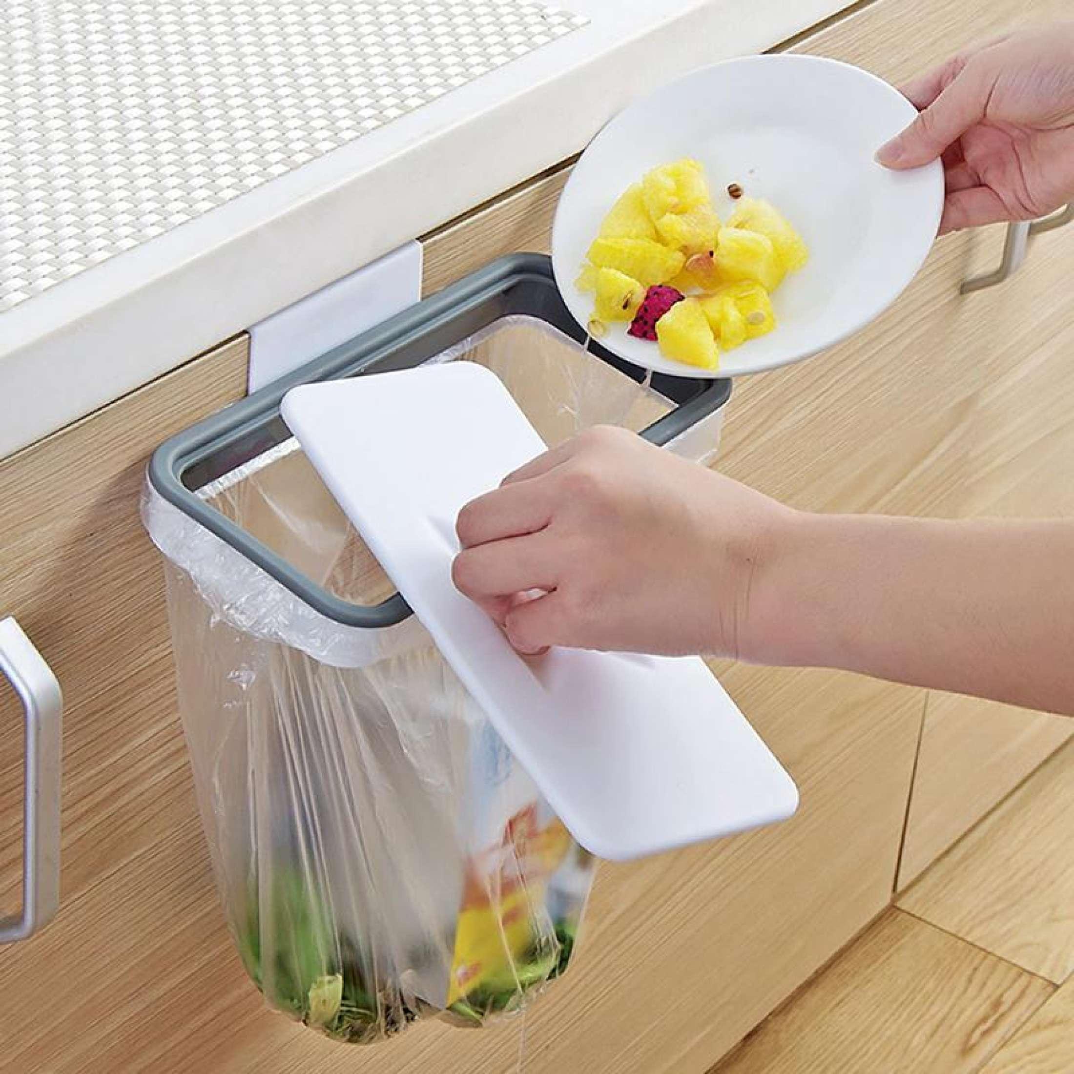 Garbage Bag Holder Hanging Trash Bag Plastic Holder Door Mounted - Trashilo™ Trashilo™ Zaavio®