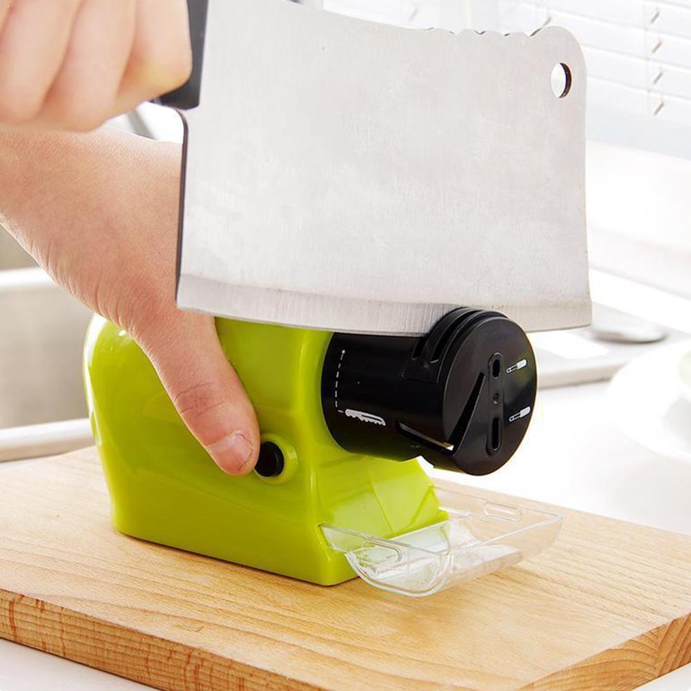 Motorized knife clearance sharpener