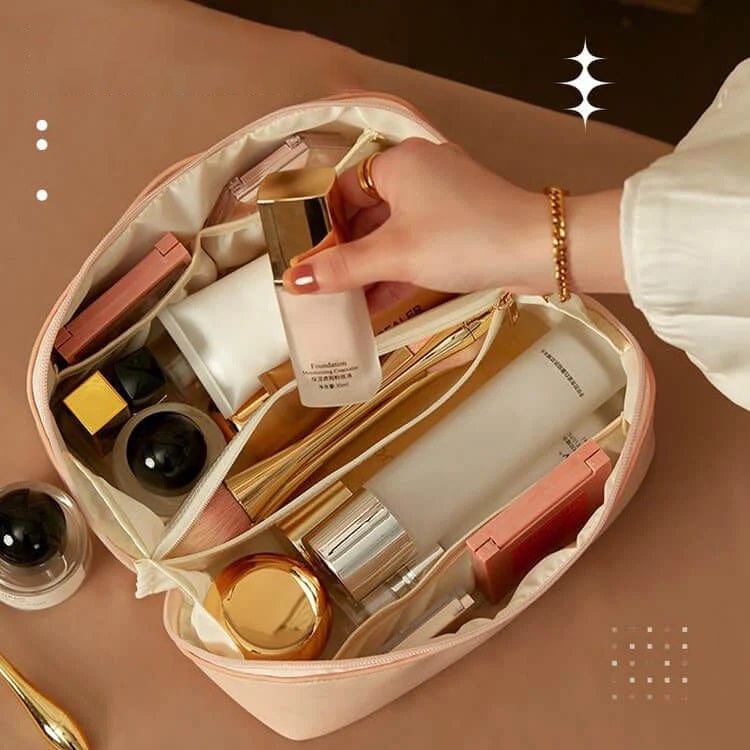 Makeup Bag Vanity Kit Cosmetic Storage Travel Pouch - Glamixo™️ Glamixo™️ Zaavio®