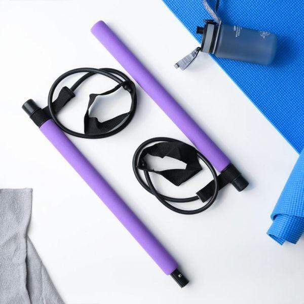 Pilates Bar Kit Home Gym Workout Equipment Portable - Fitravo™ Fitravo™ Zaavio®