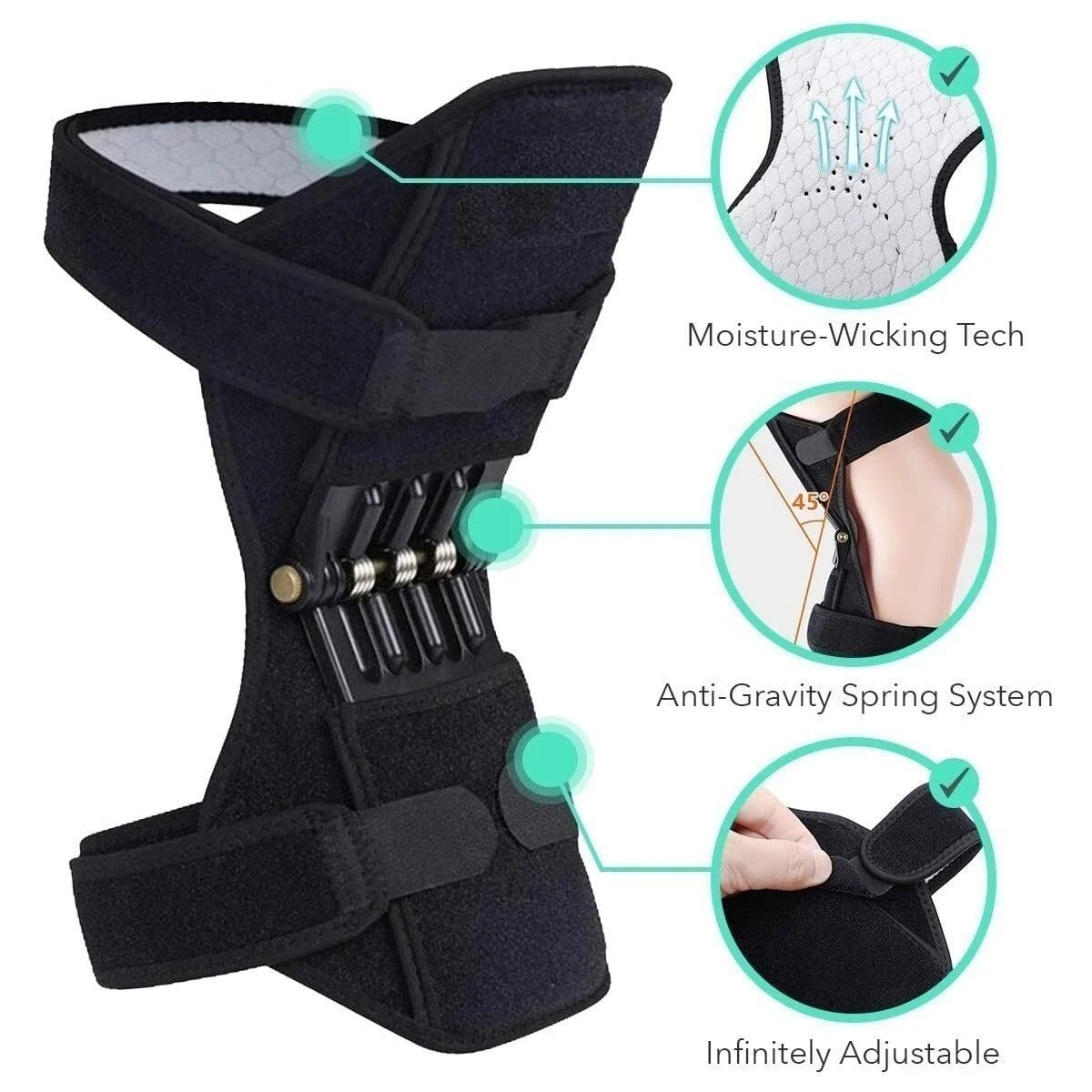 Power Knee Stabilizer Pads Offloader Knee Brace for Runners - Exoknee™ Exoknee™ Zaavio®