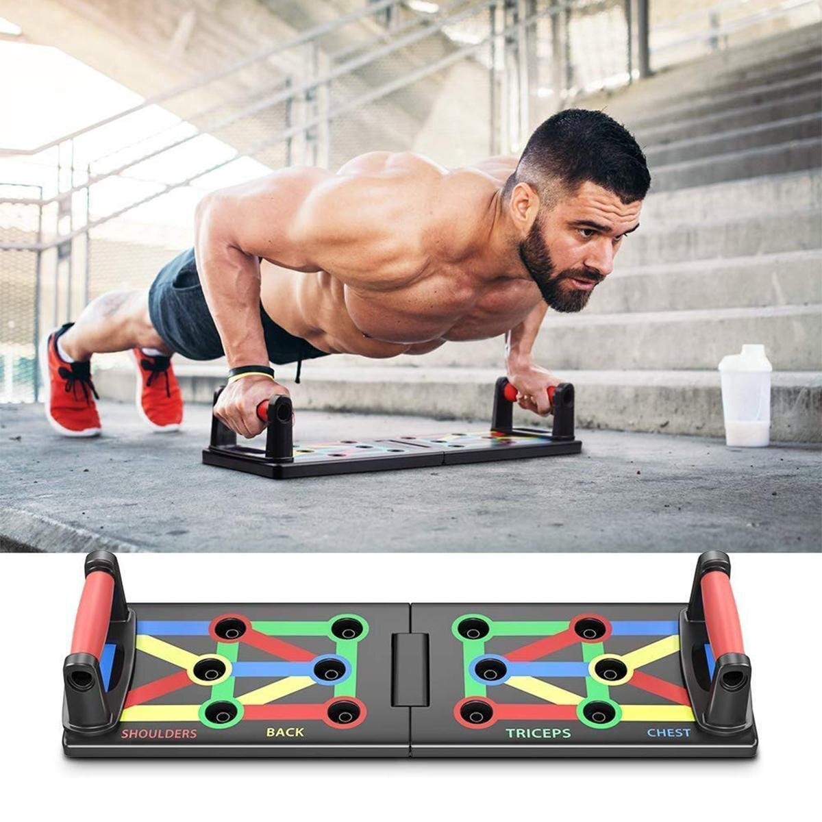 Push up Board Machine Push Up Handle Bars Adjustable - Pushix™ Pushix™ Zaavio®