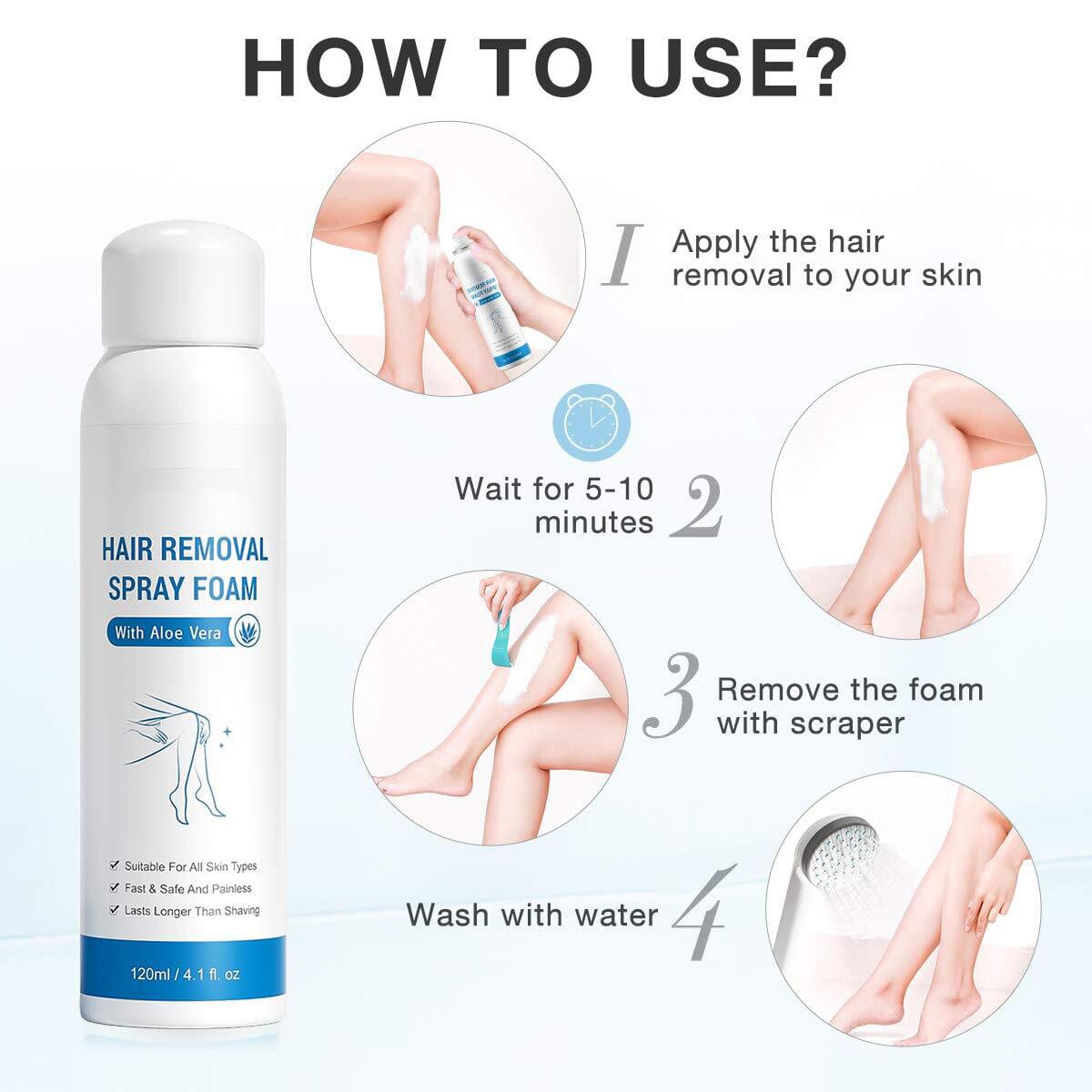 Facial Hair Removal Spray For Men Women Natural Cream - Remoizo™️
