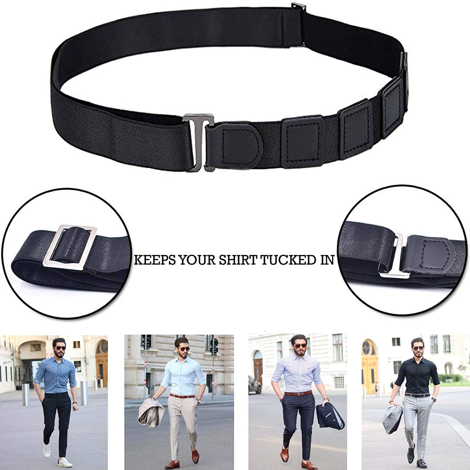 Shirt Tucker Belt Shirt Stays Lock Holder - Tuckryt™ (Pack of 2) Suspensores para hombre Tuckryt™ (Pack of 2) Zaavio®