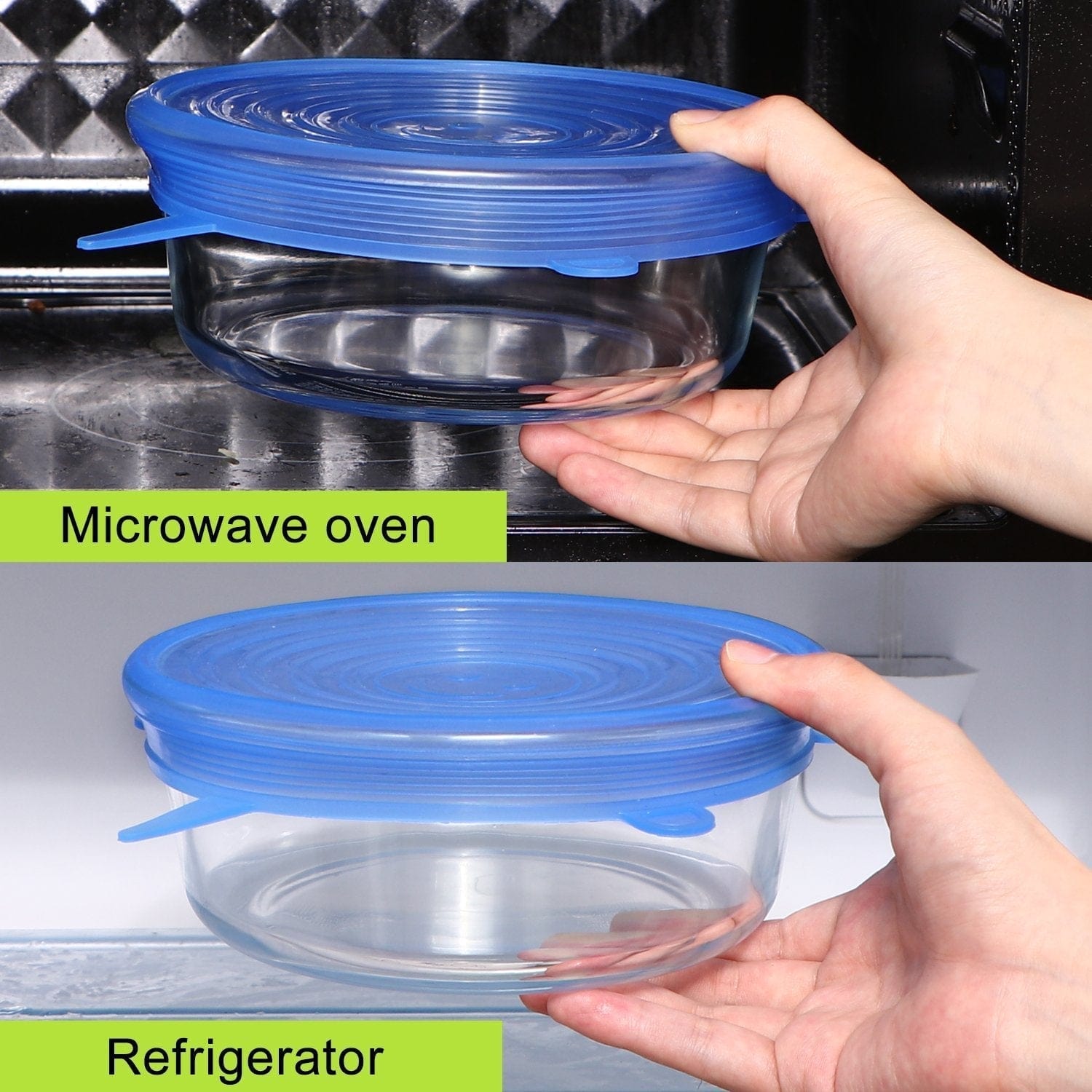 Silicone Lid Cover Strectable Food Bowl Covers Reusable Cup Lids - Vaclid™ Vaclid™ Zaavio®