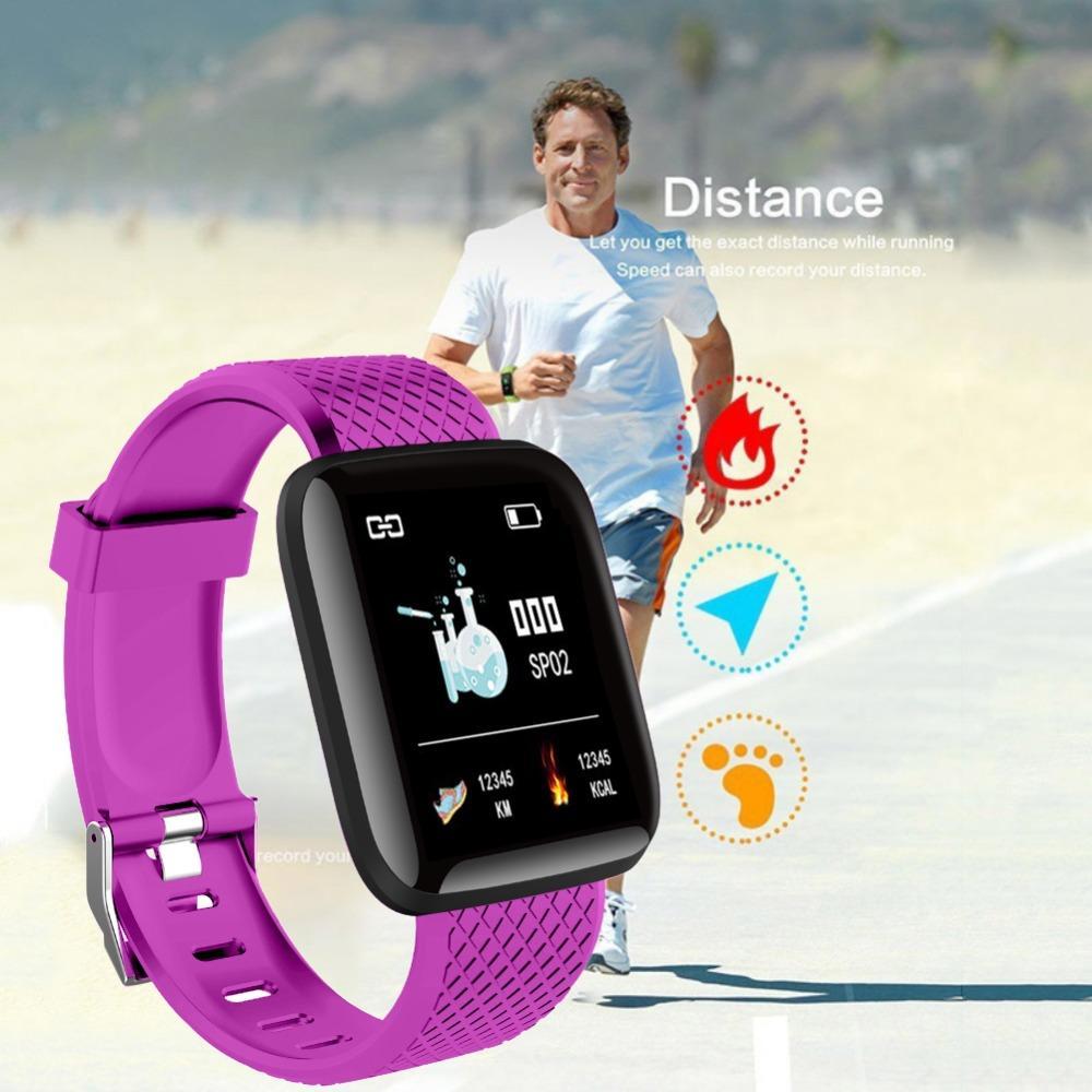 Waterproof Bluetooth Sport Watch Best Fitness Tracker for Workout Smart Watches Purple Fitsio™ Zaavio®