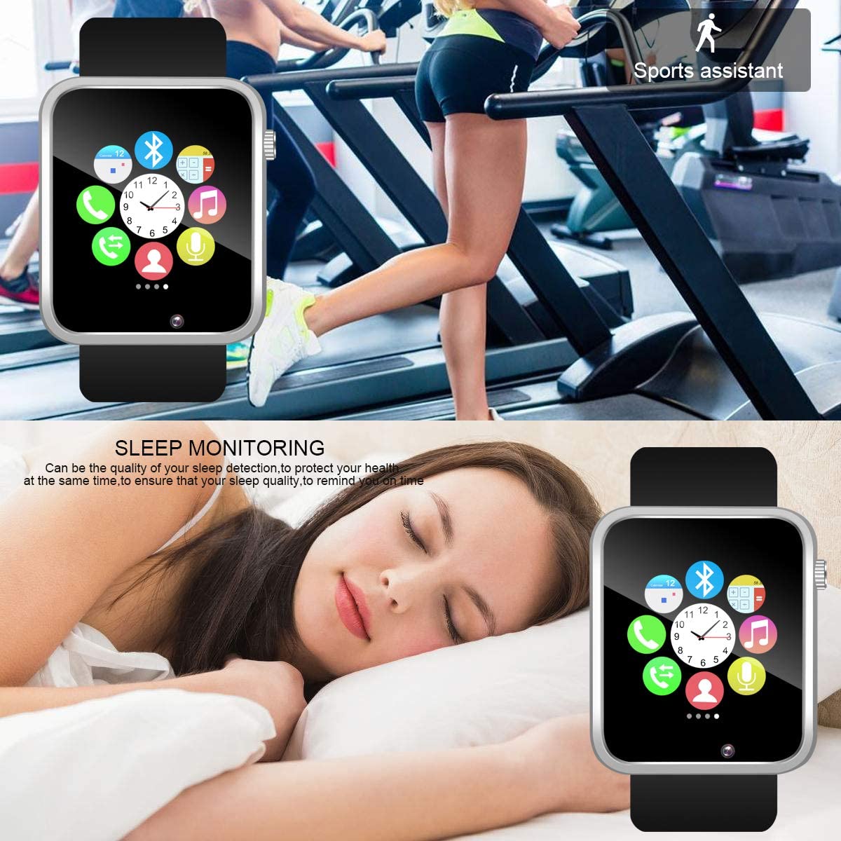 Fitness tracker best sale flenco smart watch