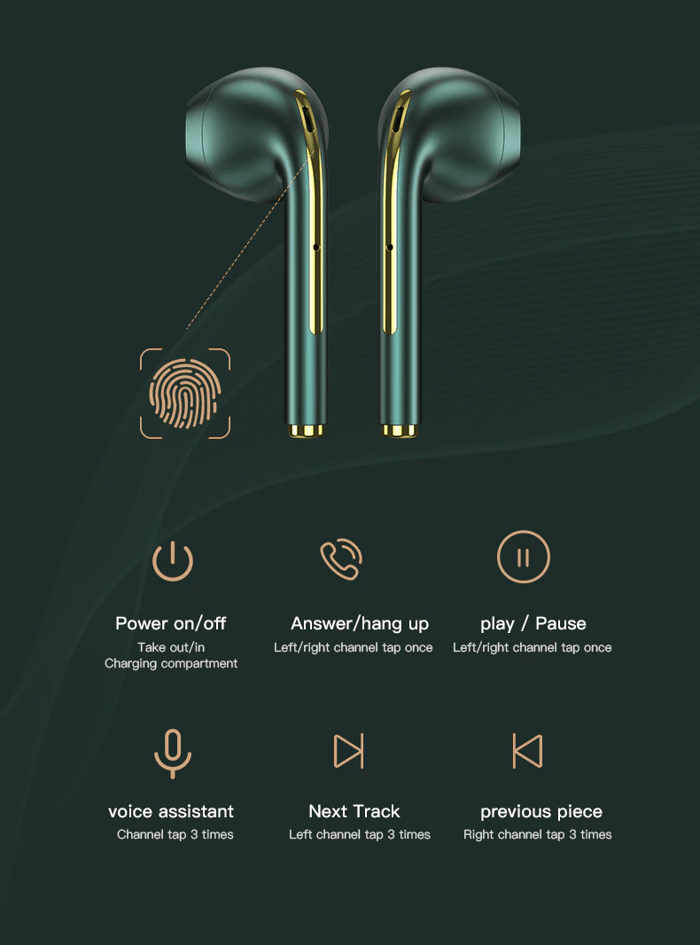 Wireless Bluetooth Waterproof Rechargeable Earbud - Audatix™ Audatix™ Zaavio®